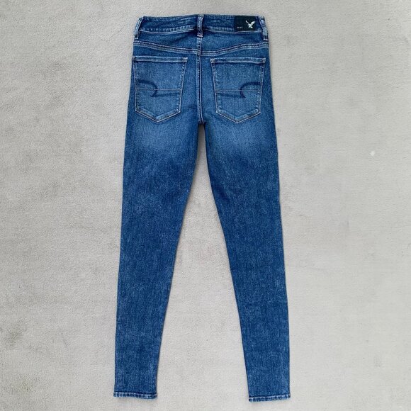 American Eagle Outfitters Super Stretch Hi-Rise Jeggings Sz2 - Picture 7 of 15